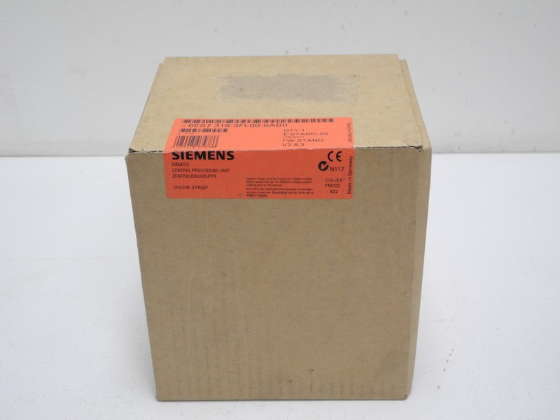 Simatic Siemens 6ES7318-3FL00-0AB0 6ES7 318-3FL00-0AB0 CPU319F-3-PN/DP E-St:3 Sealed OVP photo on Industry-Pilot