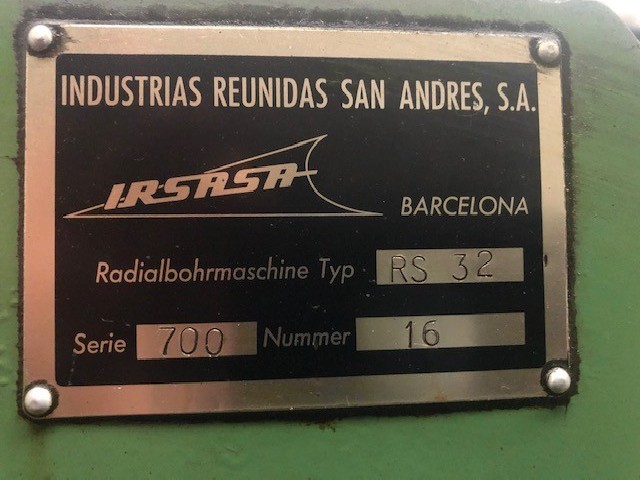 Schnellradialbohrmaschine IRSA RS32 Bilder auf Industry-Pilot