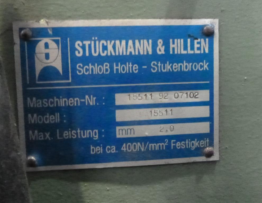 Tafelschere - mechanisch St&uuml;ckmann&Hillen 15511 Bilder auf Industry-Pilot