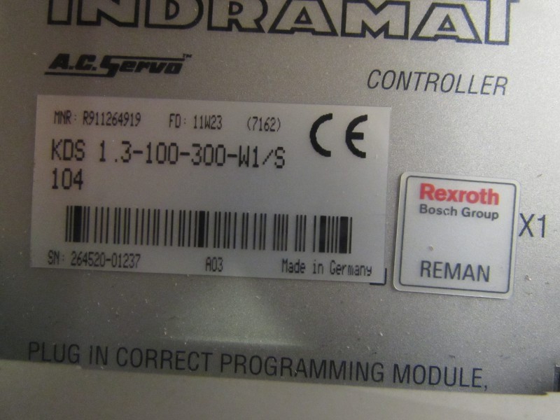 Frequency converter Indramat AC Servo KDS 1.3-100-300-W1 /S104 Generalüberholt Rexroth TOP Zustand photo on Industry-Pilot