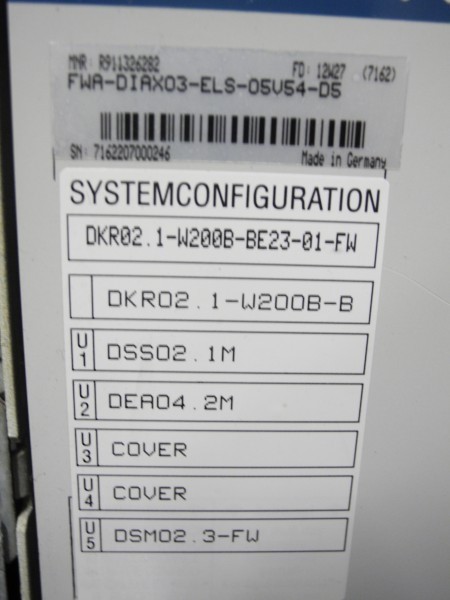 Servo Rexroth Indramat DKR02.1-W200B-BE23-01-FW DKR02.1-W200B-B DIAX 03 DKR02.1 DEA4.2 photo on Industry-Pilot