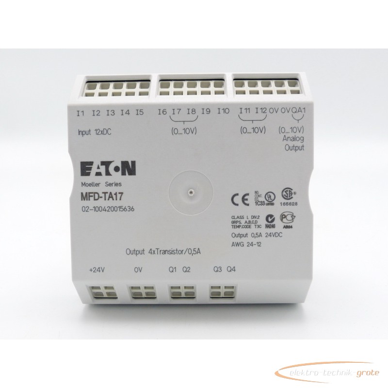 Moeller Eaton MFD-TA17 E/A -Modul Moeller Series SN: 02-100420015636 -ungebraucht- Bilder auf Industry-Pilot