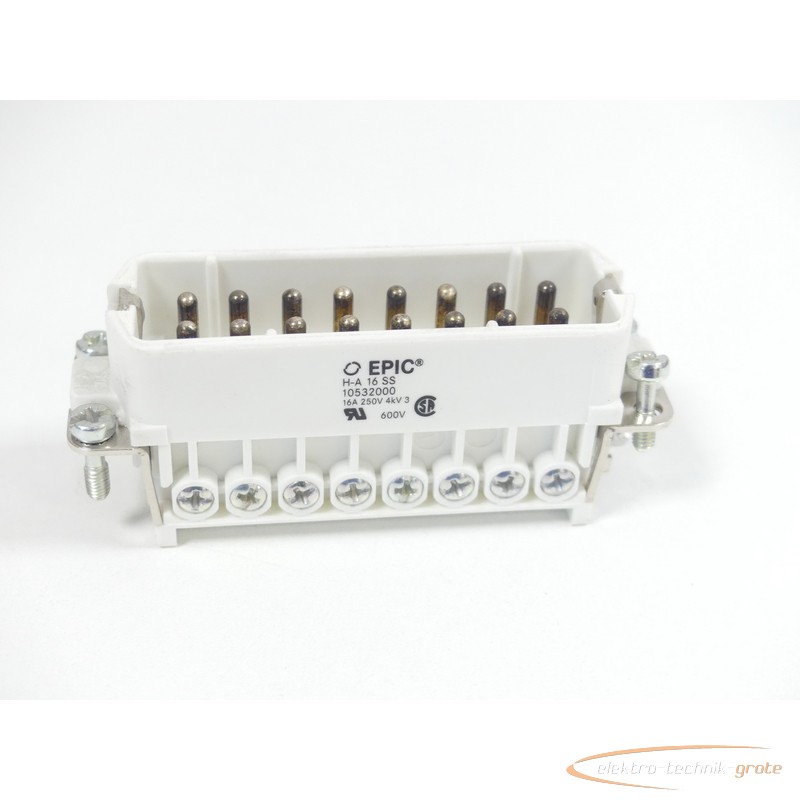Connectors EPIC H-A 16 SS Steckverbinder 10532000 16A - ungebraucht! - photo on Industry-Pilot