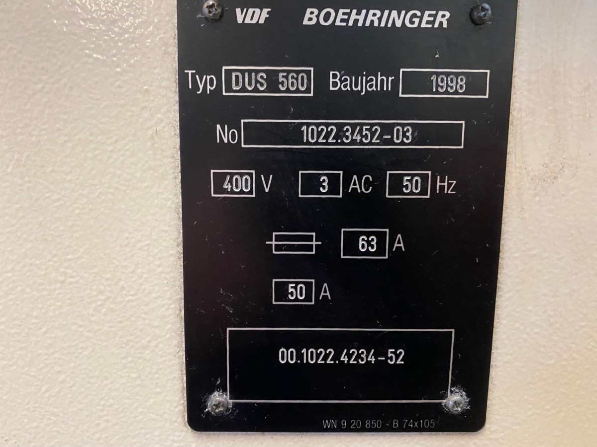 Токарный станок - контрол. цикл BOEHRINGER DUS 560 x 1000 фото на Industry-Pilot