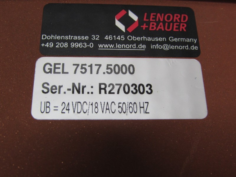 Servo motor Lenord Bauer Position Controller GEL 7500 GEL 7517.5000 Unbenutzt OVP photo on Industry-Pilot