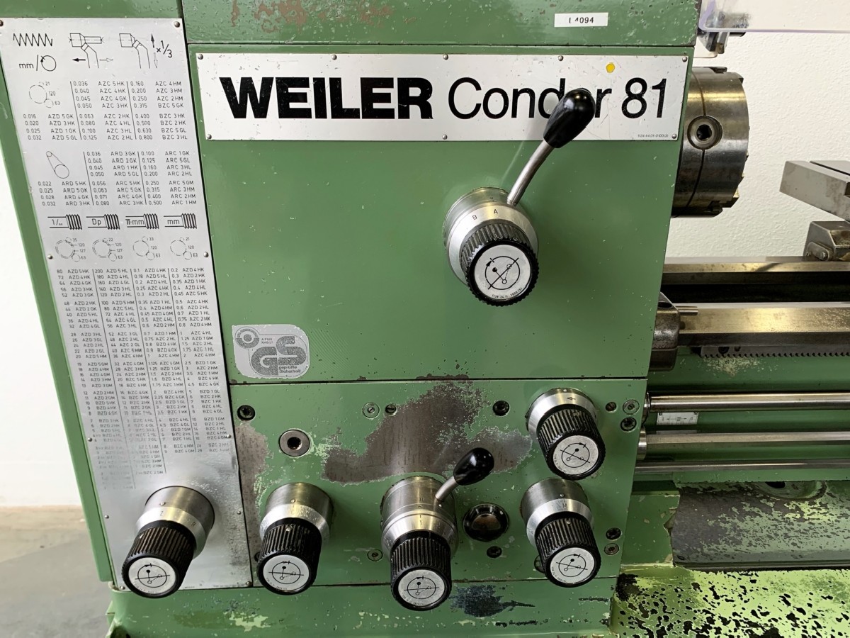 Leit- und Zugspindeldrehmaschine WEILER Condor B 81 Bilder auf Industry-Pilot