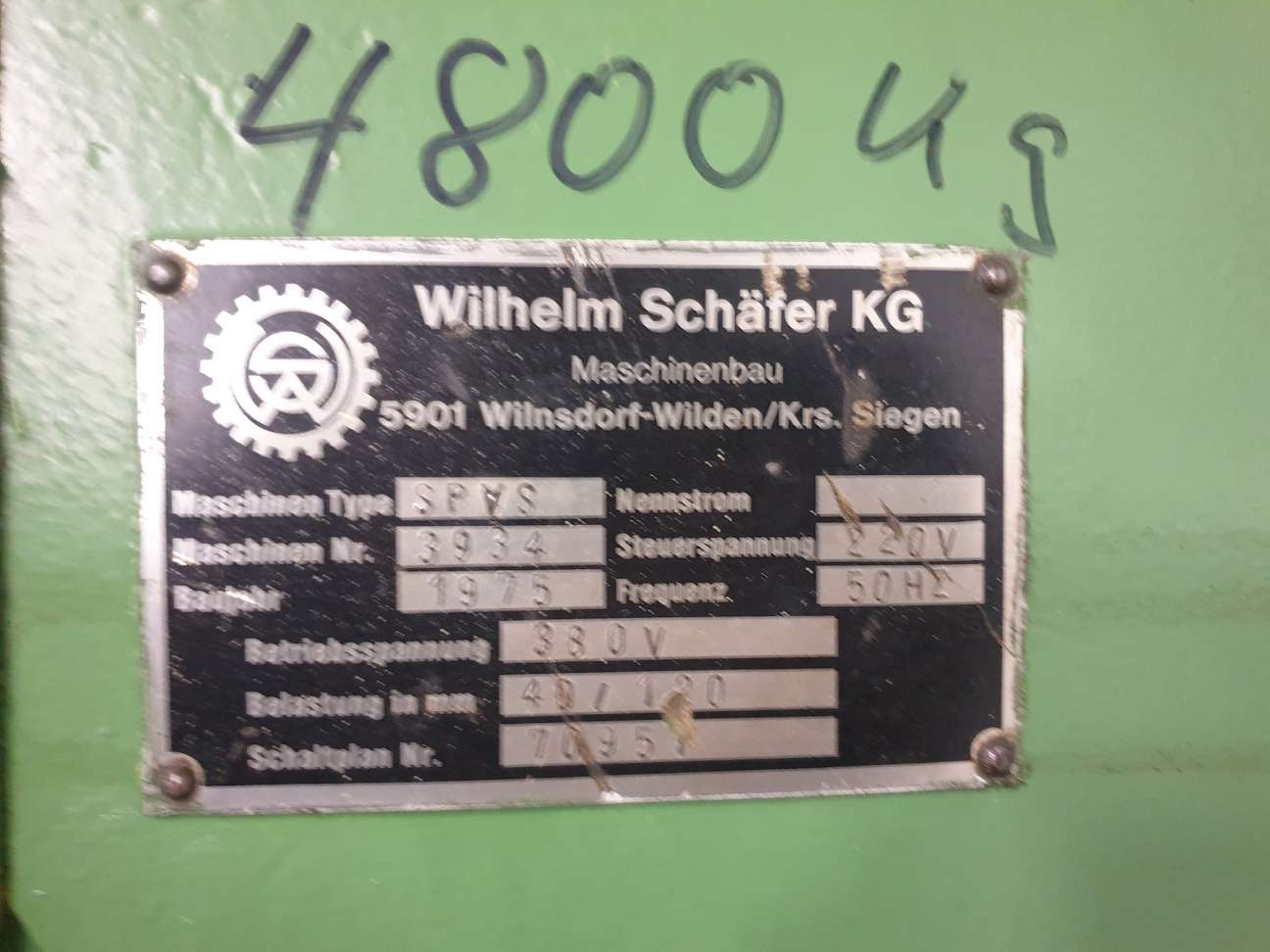 3-Walzen - Blechbiegemaschine Schäfer SPVS 40 - 120 Bilder auf Industry-Pilot
