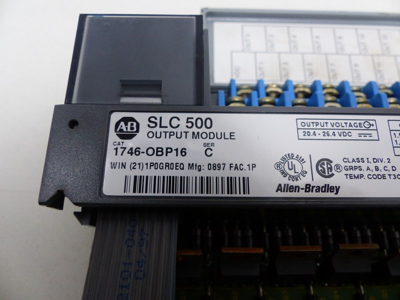 Module Allen Bradley SLC500 1746-OBP16 Output Modul 1AMP 1746-0BP16 Ser.C Top Zustand photo on Industry-Pilot