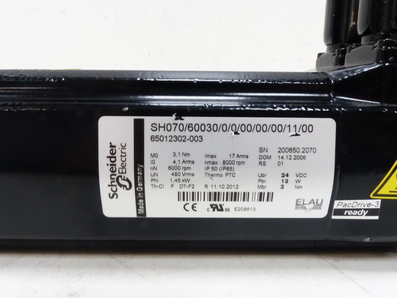 Серводвигатели Schneider Electric Servomotor SH070/60030/0/0/00/00/00/11/00 UNUSED UNBENUTZT фото на Industry-Pilot