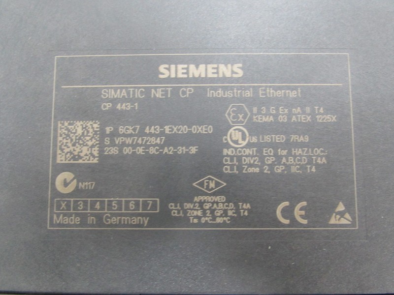  Siemens NET CP 6GK7 443-1EX20-0XE0 6GK7443-1EX20-0XE0 E.St. 02 top Zustand фото на Industry-Pilot