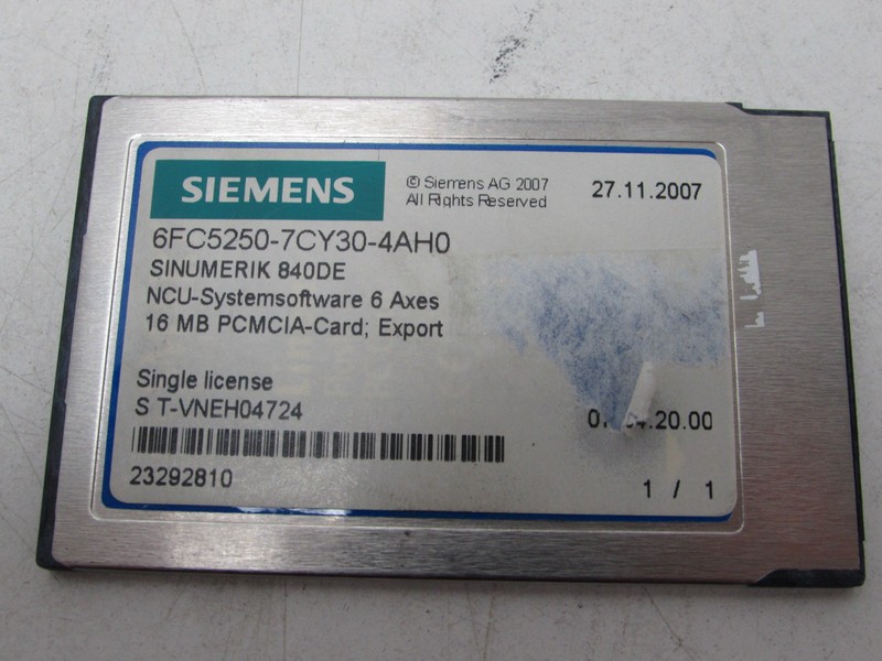  Siemens Sinumerik 840DE NCU Systemsoftware 6 Axes 16MB 6FC5250-7CY30-4AH0 TOP photo on Industry-Pilot