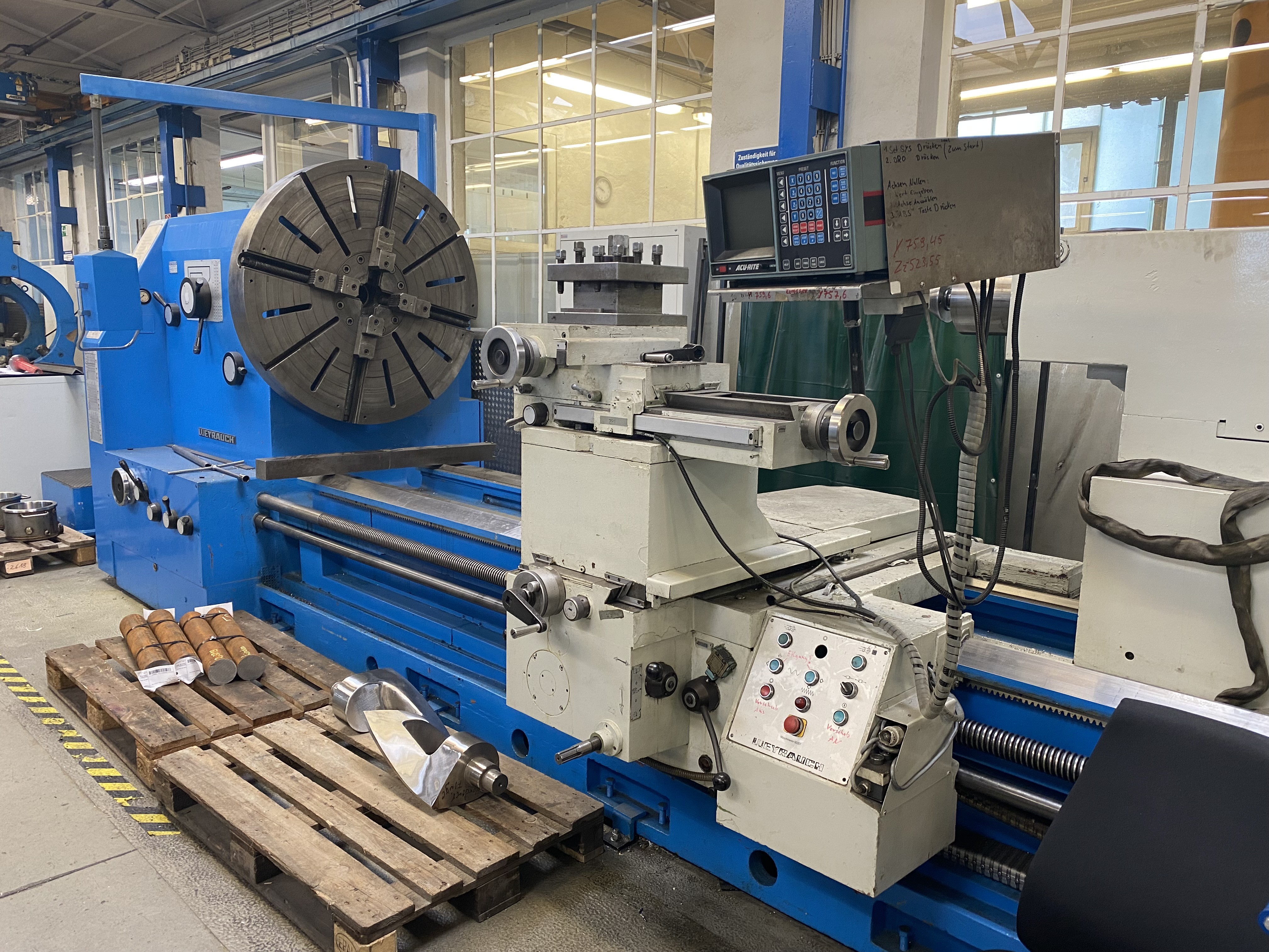 Lathe conventional WEYRAUCH DR 800 S x 4000 photo on Industry-Pilot