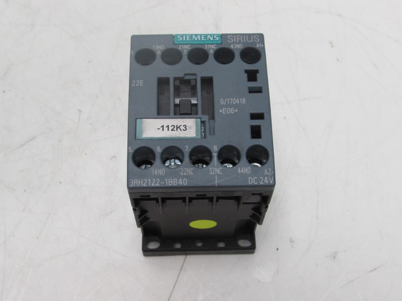 Siemens Sirius 3RH2122-1BB40 Hilfsschütz Contactor Relay DC 24V Used ...