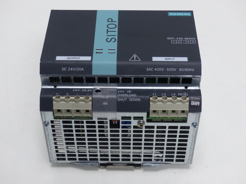  Siemens 6EP1436-3BA00 Sitop power 20 6EP1 436-3BA00 400V 20A 24VDC Top Zustand фото на Industry-Pilot