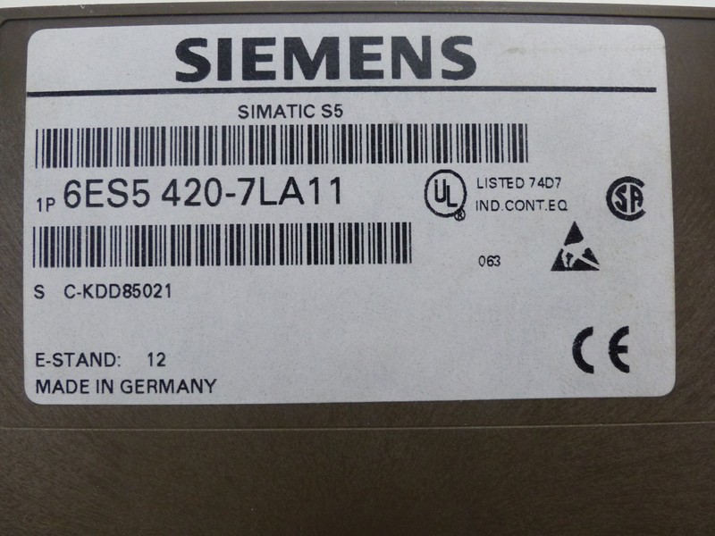  Siemens Simatic S5 Digital Input 6ES5 420-7LA11 6ES5420-7LA11 E.St. 1 UNUSED OVP фото на Industry-Pilot