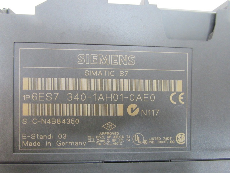  Siemens 6ES7340-1AH01-0AE0 6ES7 340-1AH01-0AE0 E-St.3 corner broken photo on Industry-Pilot