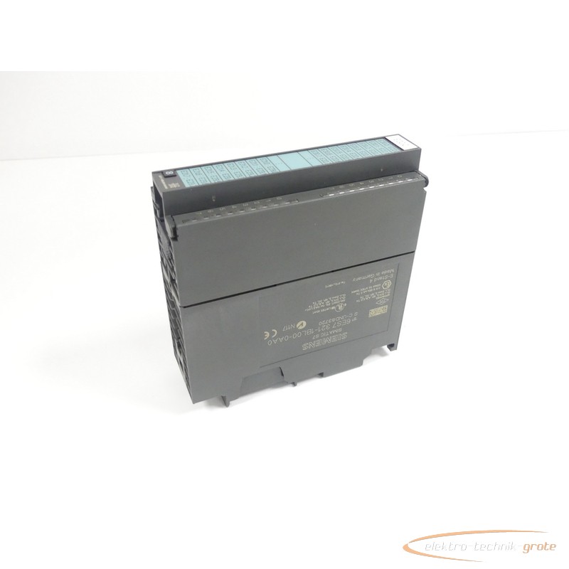 Simatic Siemens Simatic S7 6ES7321-1BL00-0AA0 Digitaleingabe E-Stand 4 photo on Industry-Pilot