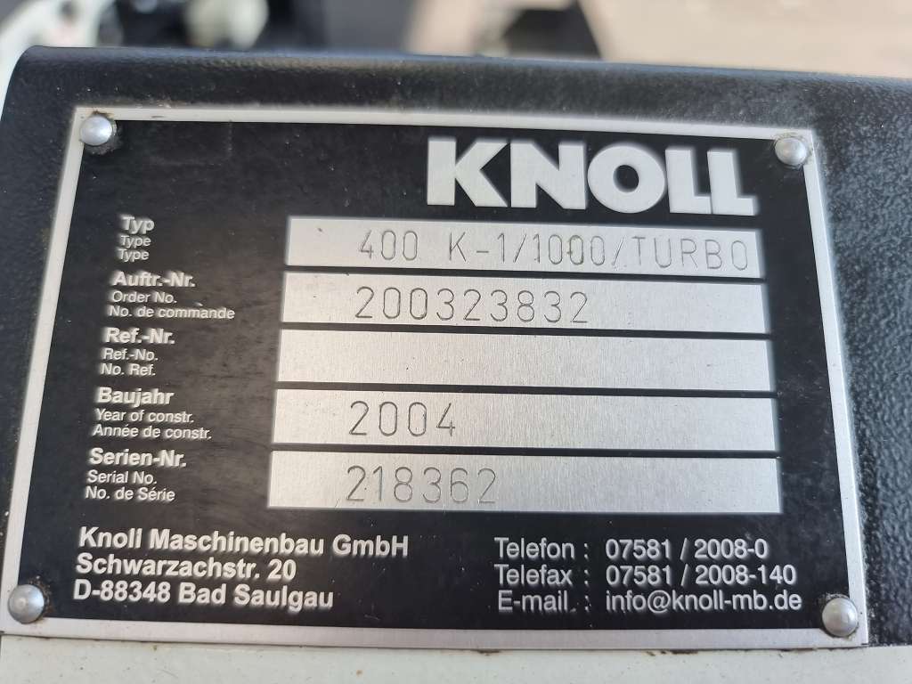   Knoll 400 K-1 -1000- Turbo Bilder auf Industry-Pilot