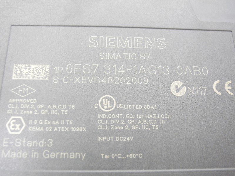  Siemens 300 6ES7 314-1AG13-0AB0 6ES7314-1AG13-0AB0 CPU314 E-st.3 neuwertig photo on Industry-Pilot