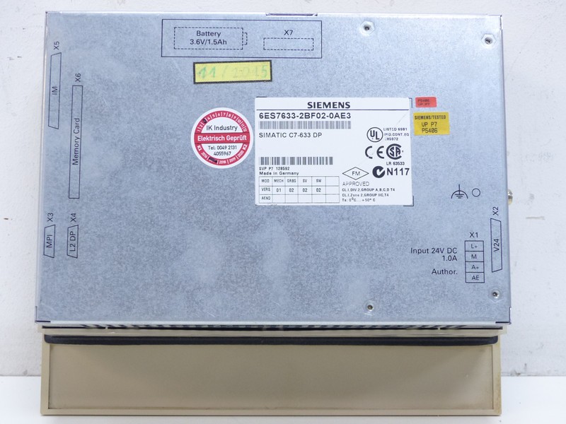  Siemens Simatic C7-633 DP 6ES7633-2BF02-0AE3 6ES7 633-2BF02-0AE3 TOP Zustand photo on Industry-Pilot