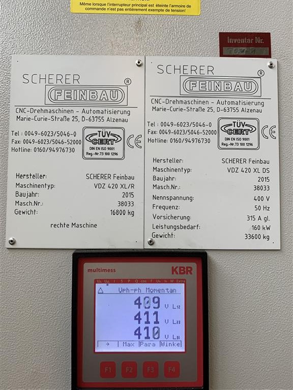 Vertikaldrehmaschine SCHERER FEINBAU VDZ 420 XL/L Bilder auf Industry-Pilot