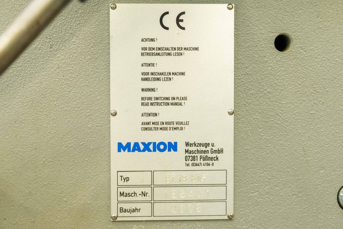 Tischbohrmaschine MAXION BT 18 STP Bilder auf Industry-Pilot