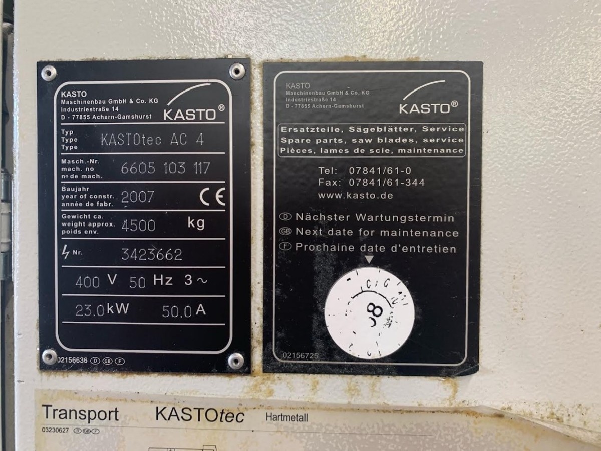 Bandsägeautomat - Horizontal KASTO TEC AC 4 Bilder auf Industry-Pilot