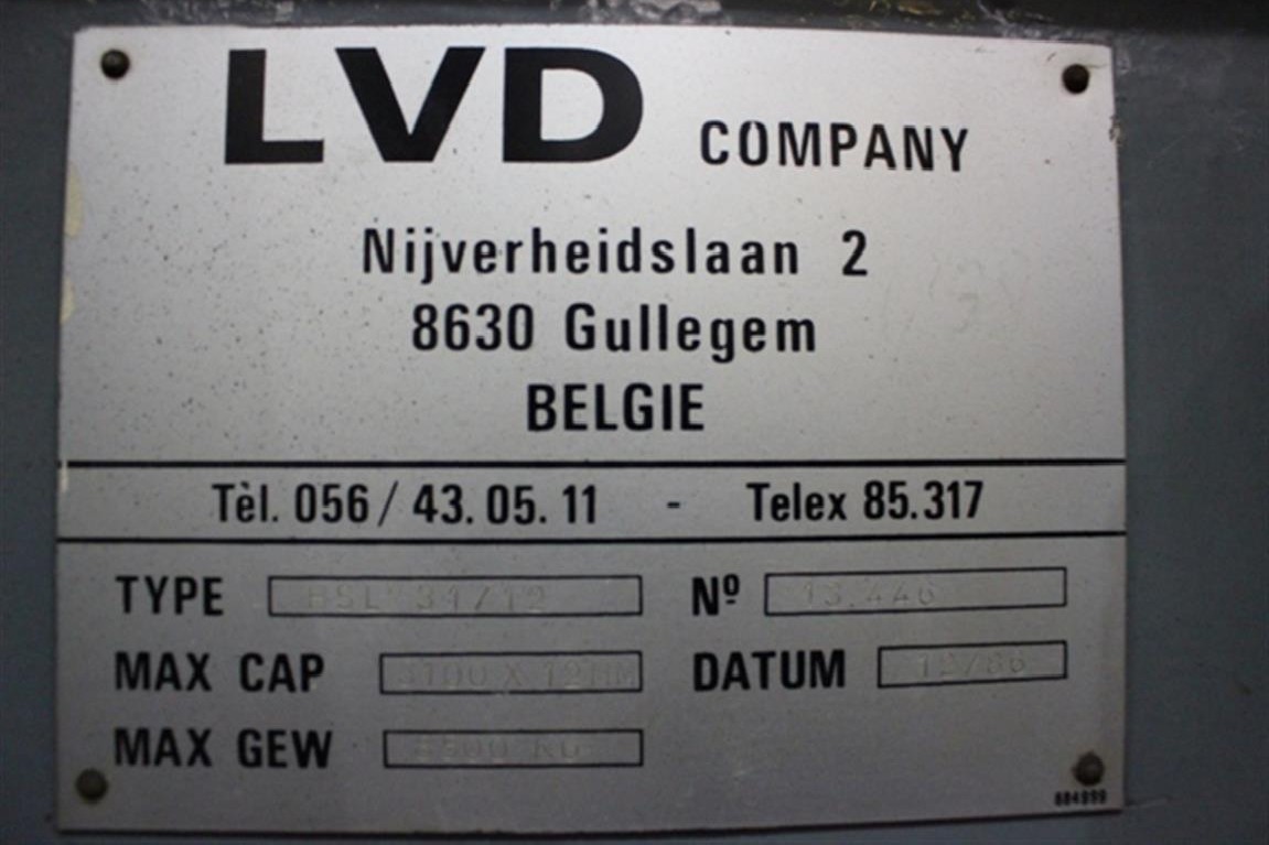 Tafelschere - hydraulisch LVD MVN 31/12 Bilder auf Industry-Pilot
