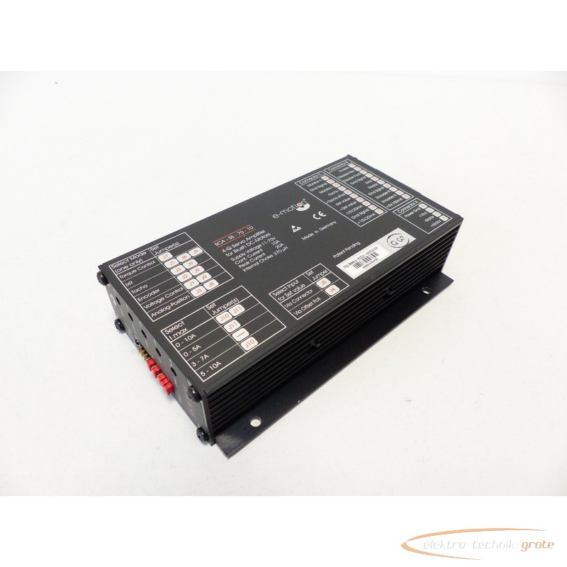 Servo e-motion SCA-SS-70-10 Servo Amplifier SN:4806448498