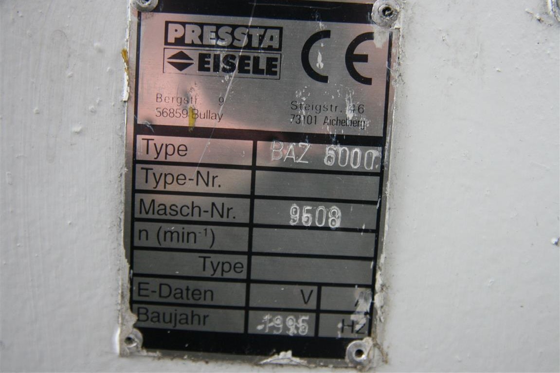Обрабатывающий центр - вертикальный Presta Eisele BAZ 6000 фото на Industry-Pilot