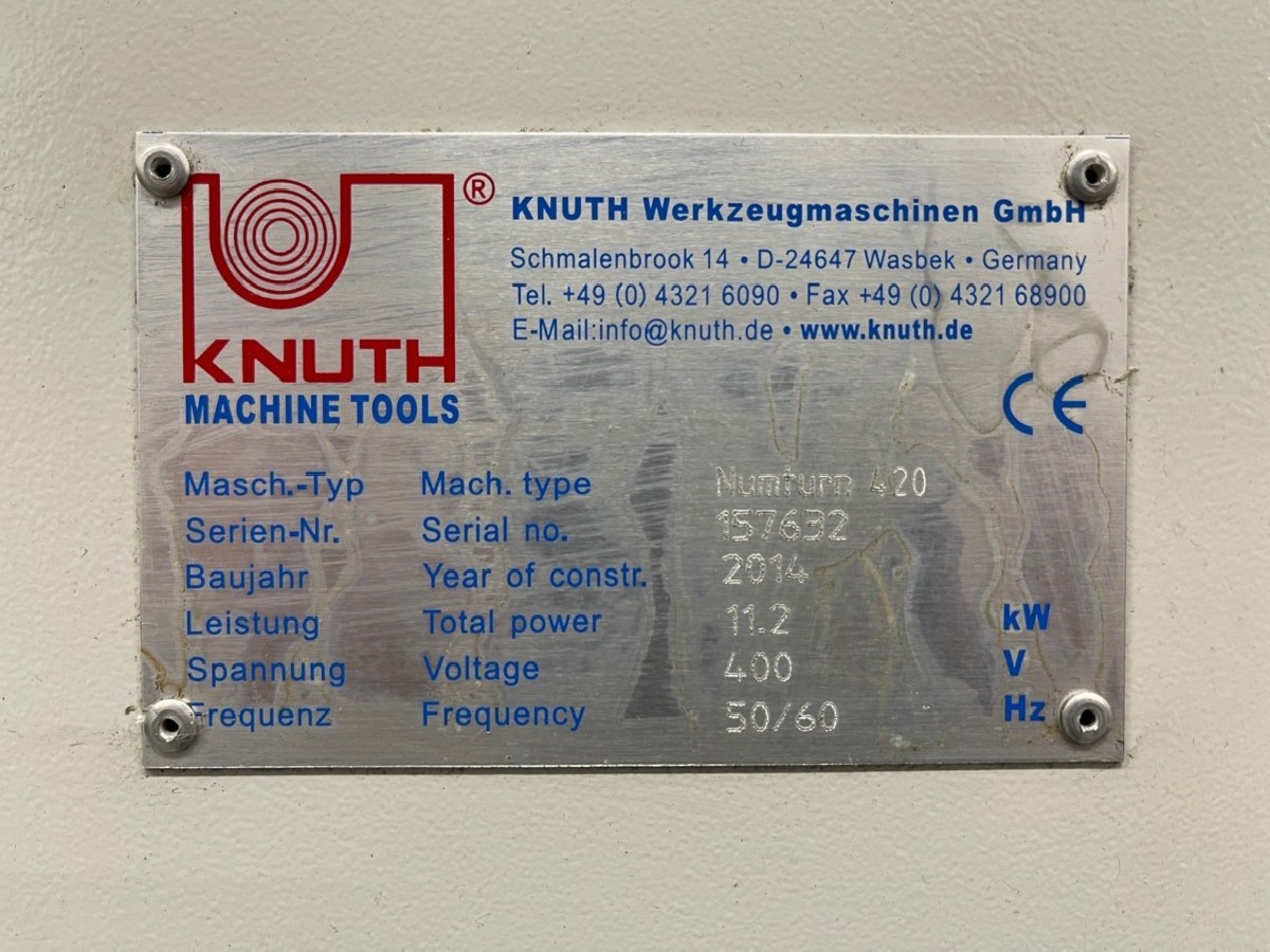 Токарный станок с ЧПУ KNUTH NUMTURN 420 фото на Industry-Pilot