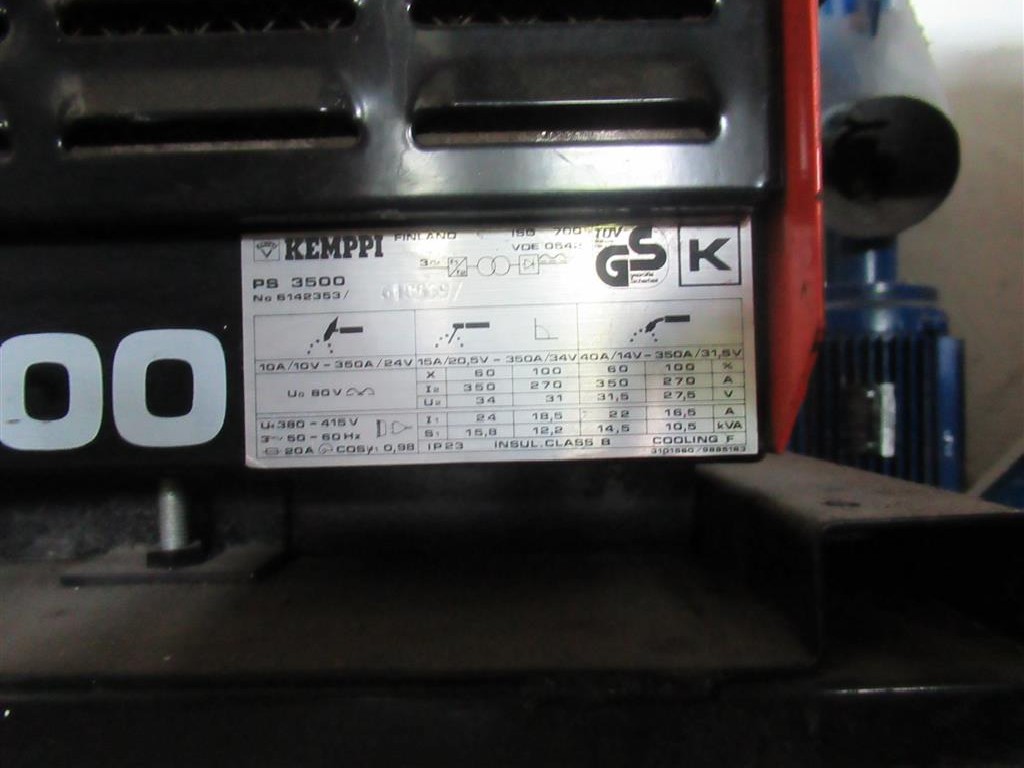 Сварочная установка KEMPPI PS3500 фото на Industry-Pilot
