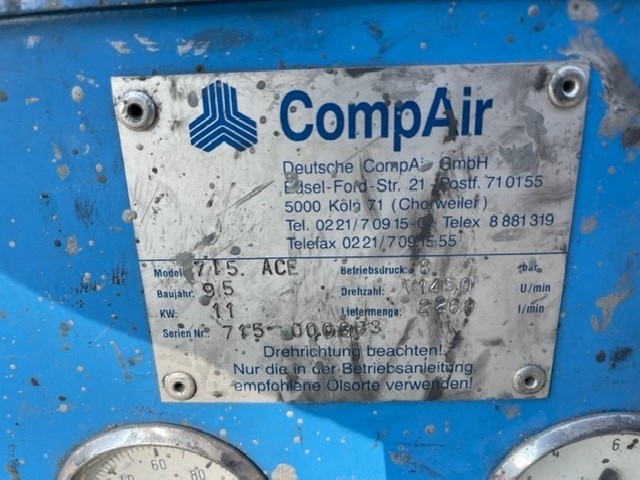 Винтовой компрессор CompAir 715 ACE фото на Industry-Pilot