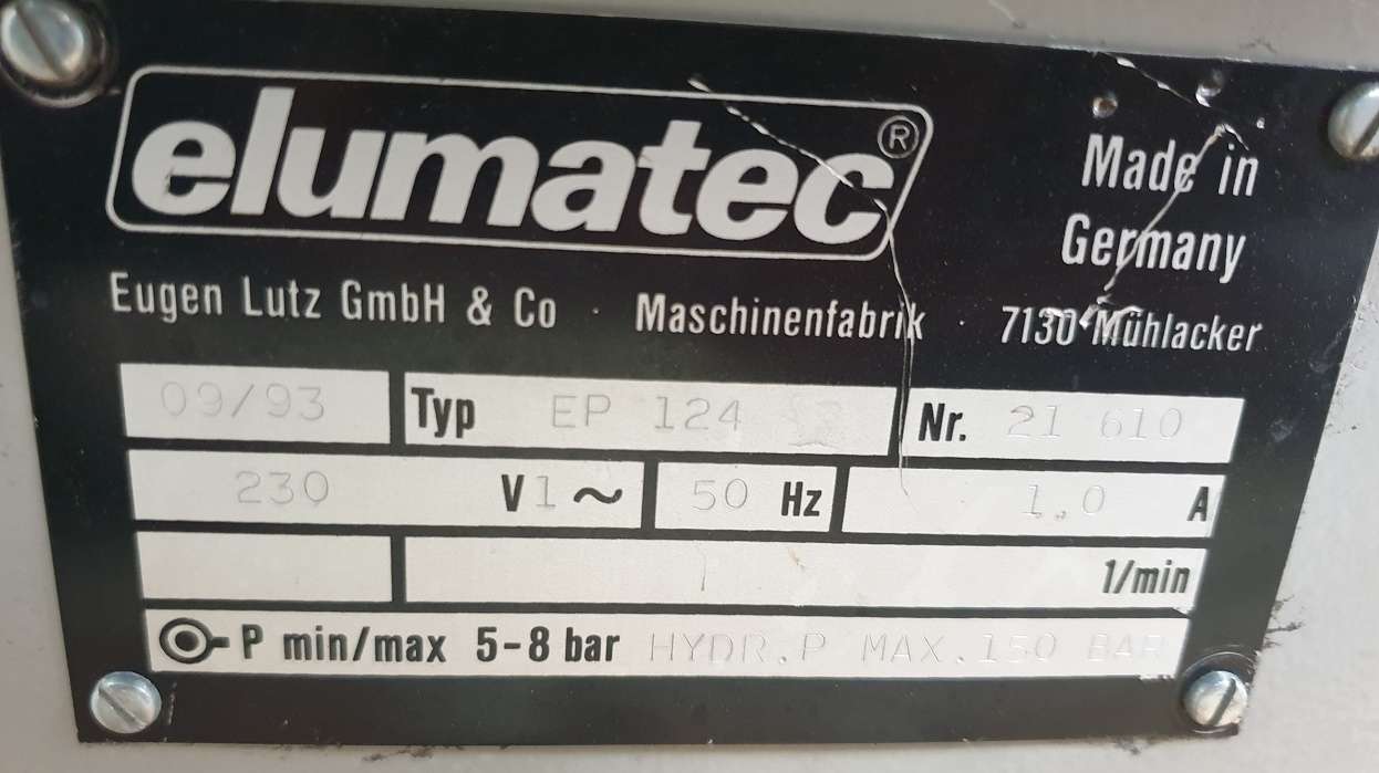 Углообжимной станок для алюминия Elumatec EP 124 фото на Industry-Pilot
