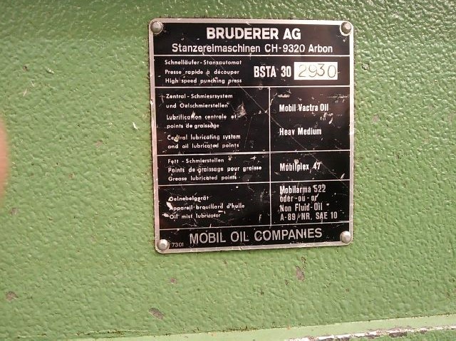 Штамповочный автомат BRUDERER BSTA 30 фото на Industry-Pilot