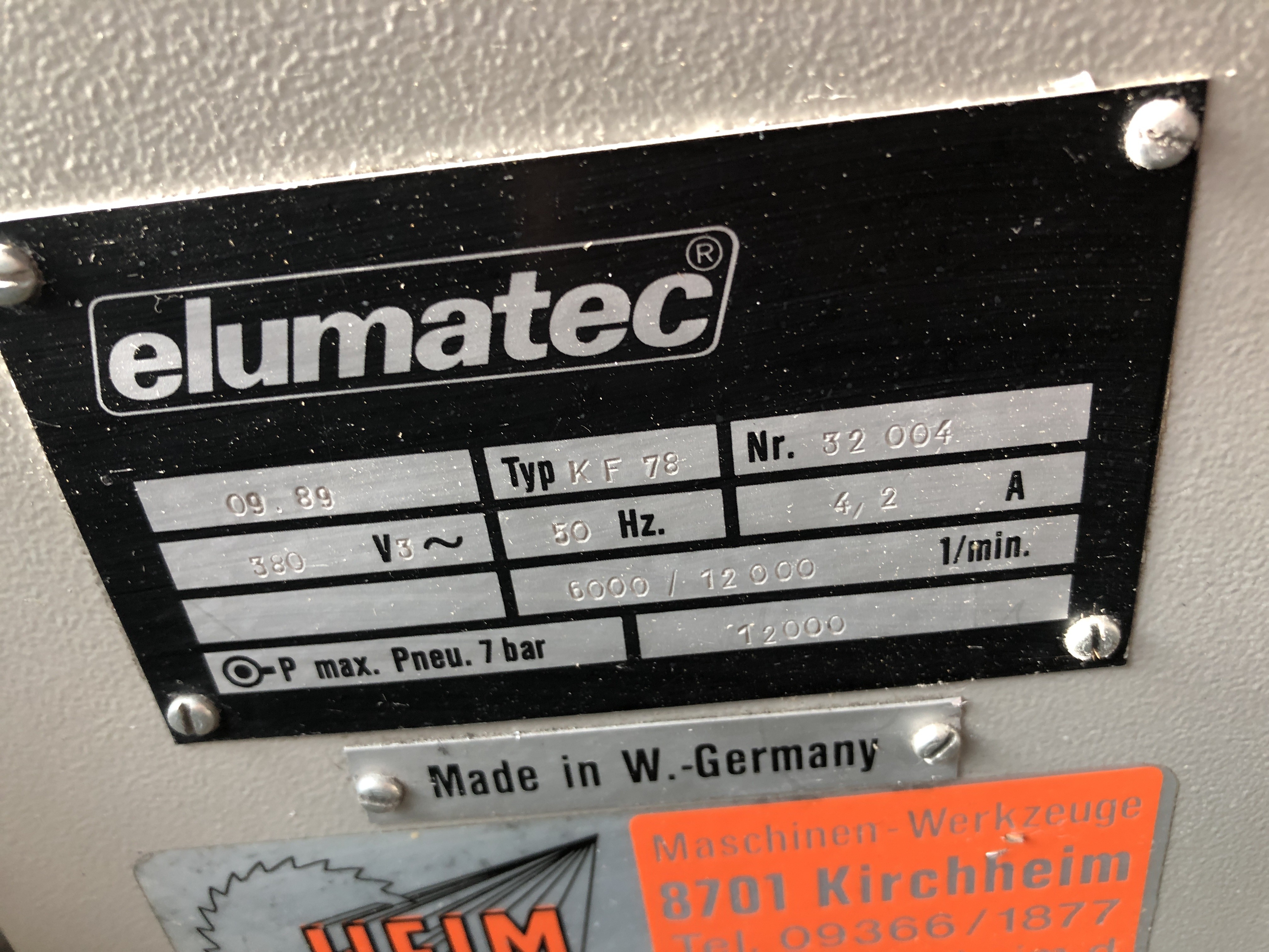 Kopierfräsmaschine ELUMATEC KF 78 Bilder auf Industry-Pilot