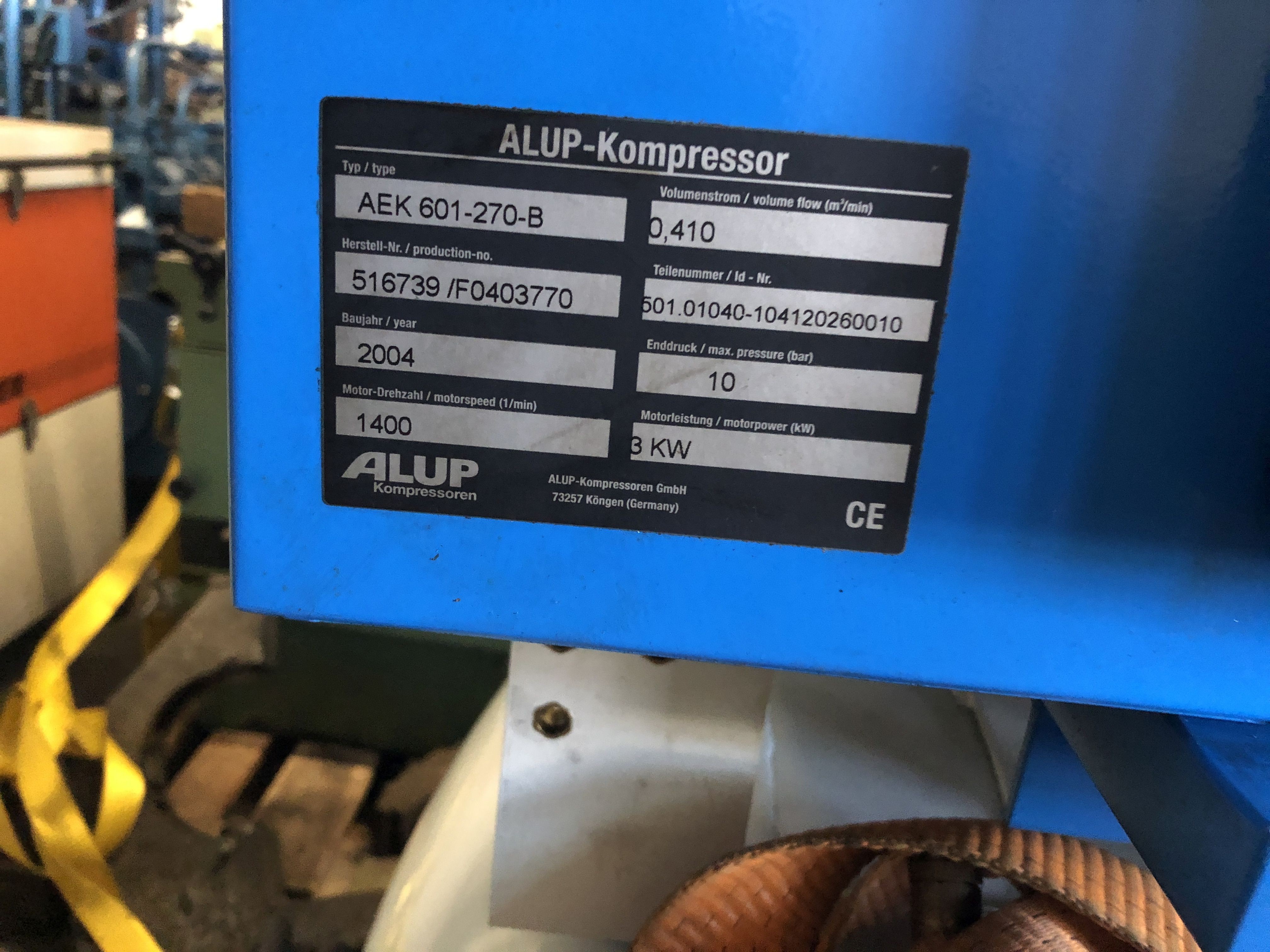 Kolbenkompressor ALUP AEK 601-270-B Bilder auf Industry-Pilot