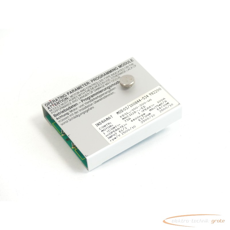 Programming module Indramat MOD3/1X0844-534 982200 Programmiermodul SN:220197-08231 photo on Industry-Pilot