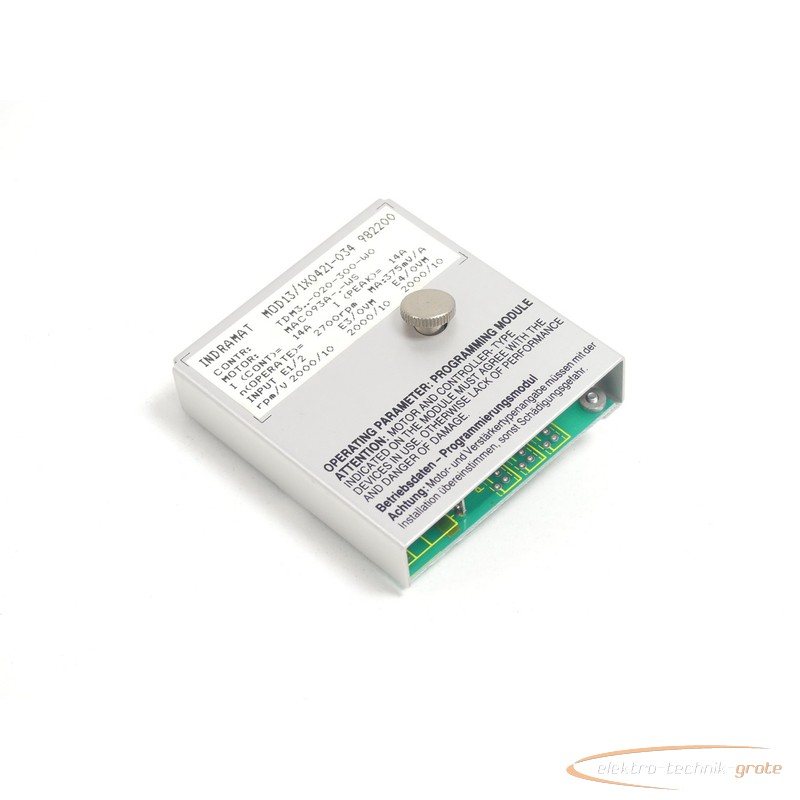 Programming module Indramat MOD13/1X0421-034 982200 Programmiermodul SN:222912-47621 photo on Industry-Pilot