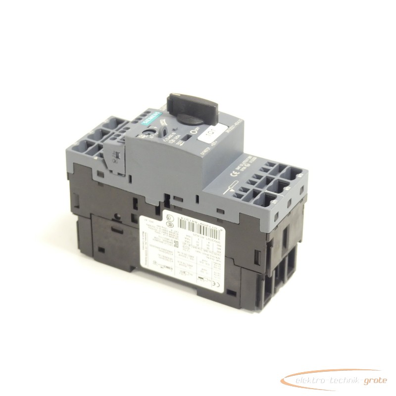 power switch Siemens 3RV2021-4DA25 Leistungsschalter 20 - 25A max. E-Stand: 01 + 3RV2901-2E photo on Industry-Pilot
