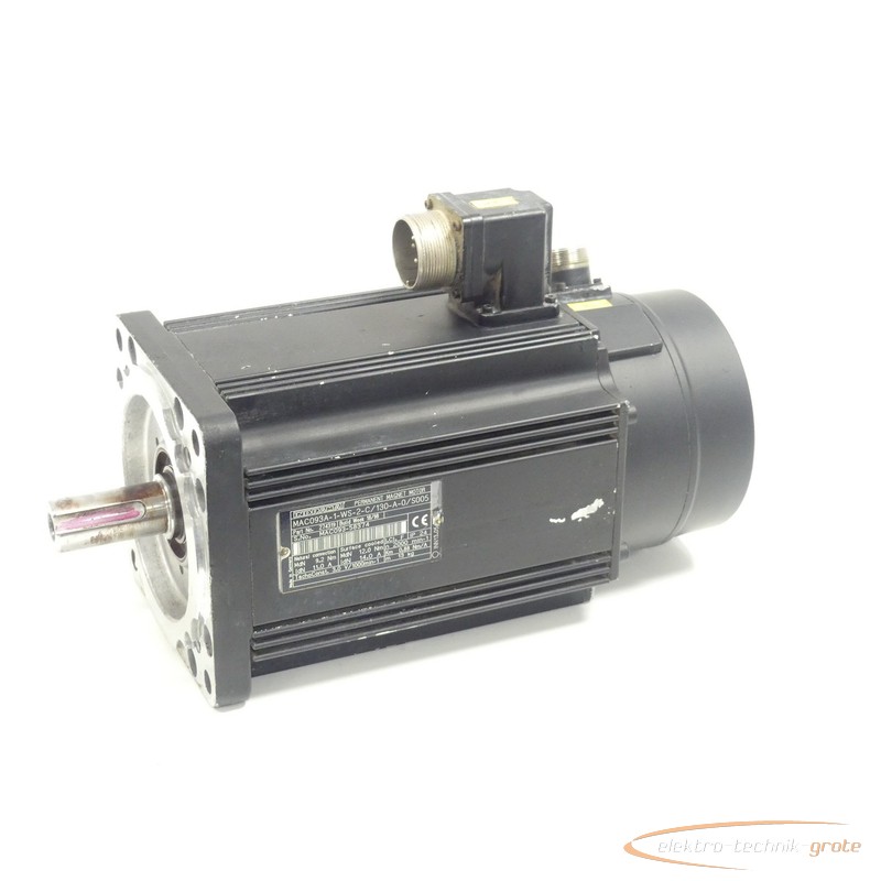 Servomotor Indramat MAC093A-1-WS-2-C/130-A-0/S005 Permanent Magnet Motor SN:MAC093-58374 photo on Industry-Pilot