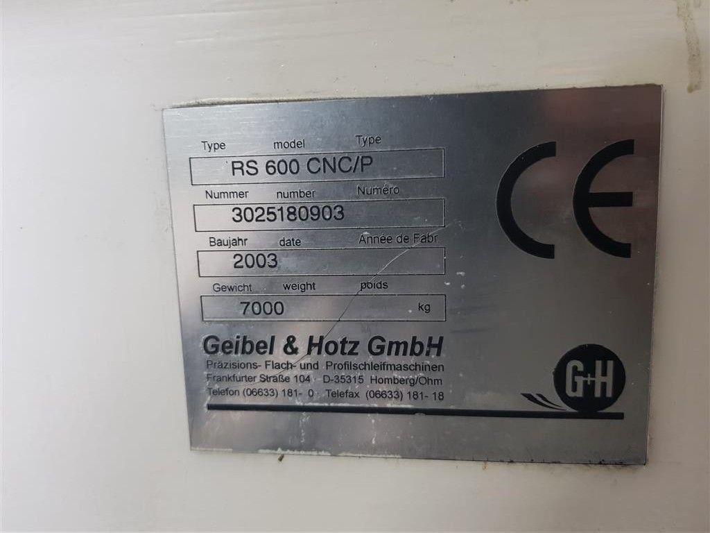 Rundschleifmaschine GEIBEL & HOTZ RS 600 CNC/P Bilder auf Industry-Pilot