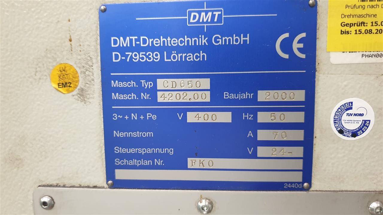 Drehmaschine - zyklengesteuert DMT CD 650 Bilder auf Industry-Pilot