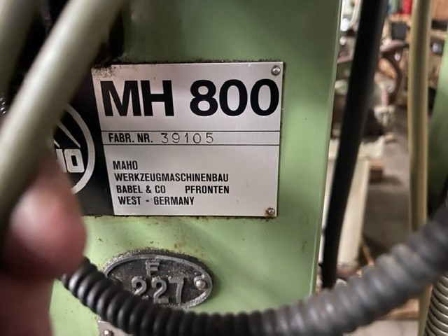 Фрезерный станок - горизонт. MAHO MH 800 фото на Industry-Pilot