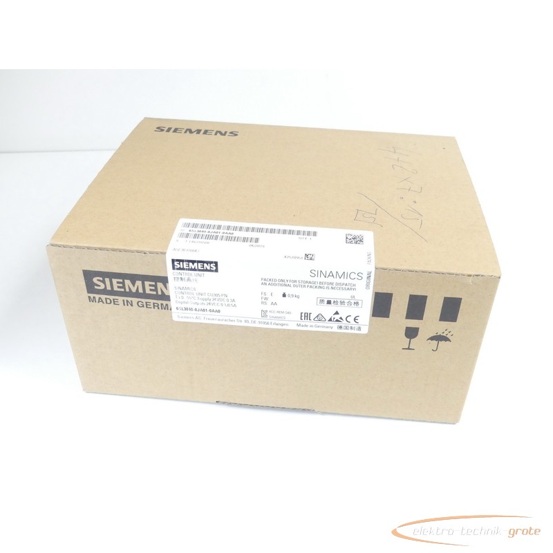  Siemens 6SL3040-0JA01-0AA0 Control Unit SN T-L46316508 - ungebraucht! - Bilder auf Industry-Pilot