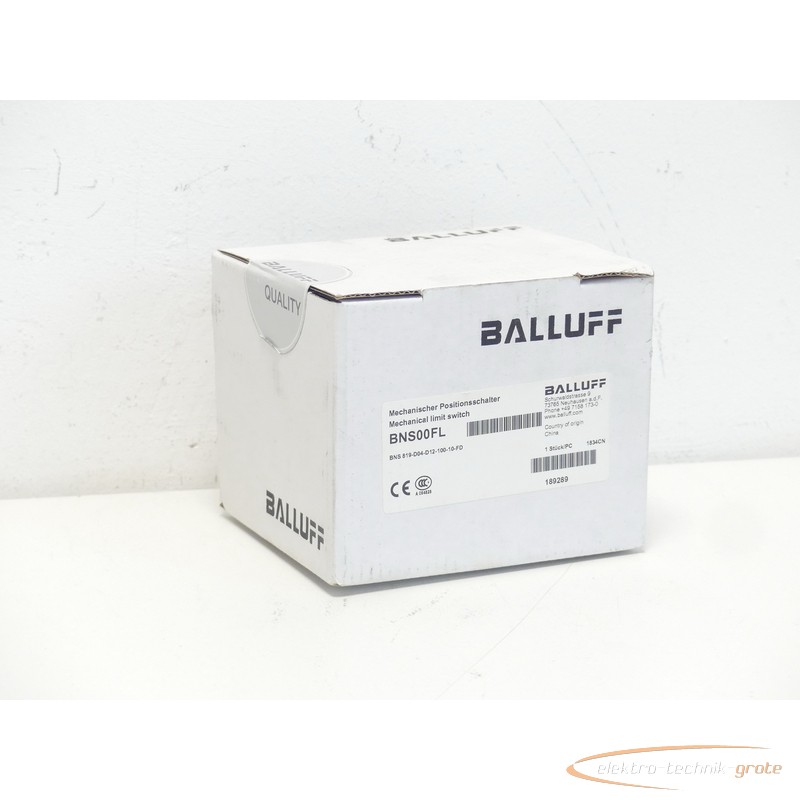 Позиционный переключатель Balluff BNS 819-D04-D12-100-10-FD mech. Positionsschalter - без эксплуатации! - фото на Industry-Pilot