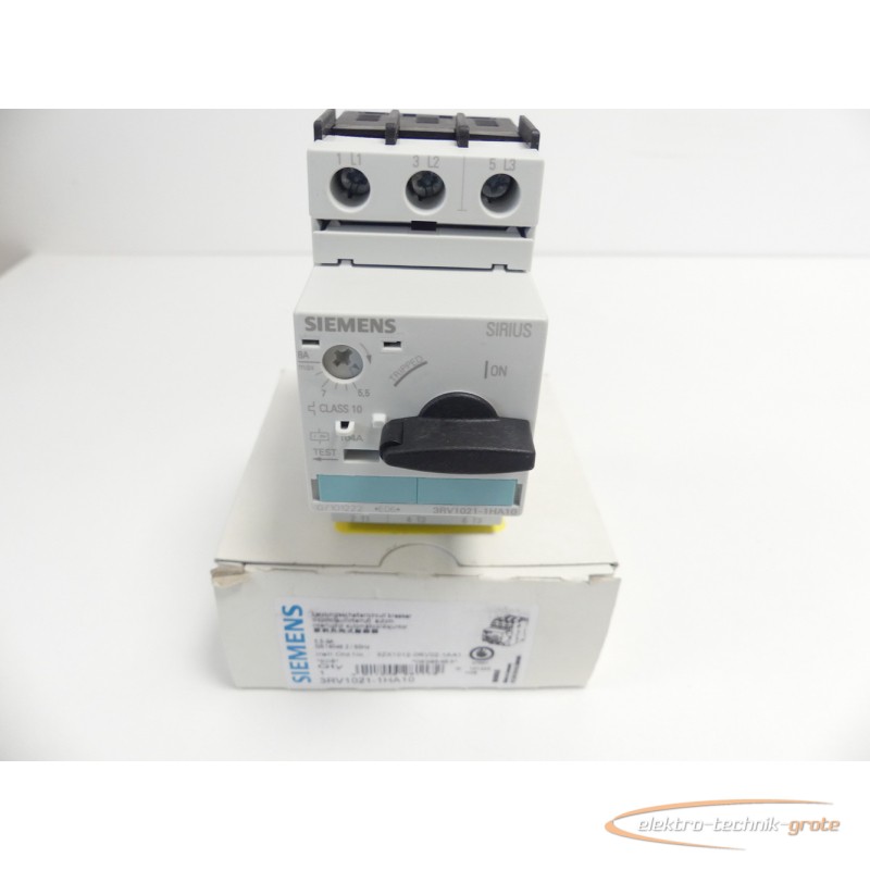 Leistungsschalter Siemens 3RV1021-1HA10 Leistungsschalter - ungebraucht! - Bilder auf Industry-Pilot