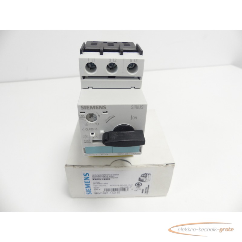 power switch Siemens 3RV1021-1AA10 Leistungsschalter - ungebraucht! - photo on Industry-Pilot