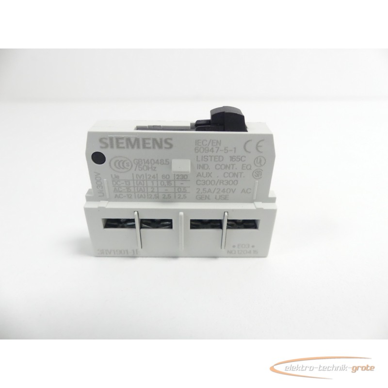  Siemens 3RV1901-1E Hilfsschalter - ungebraucht! - Bilder auf Industry-Pilot