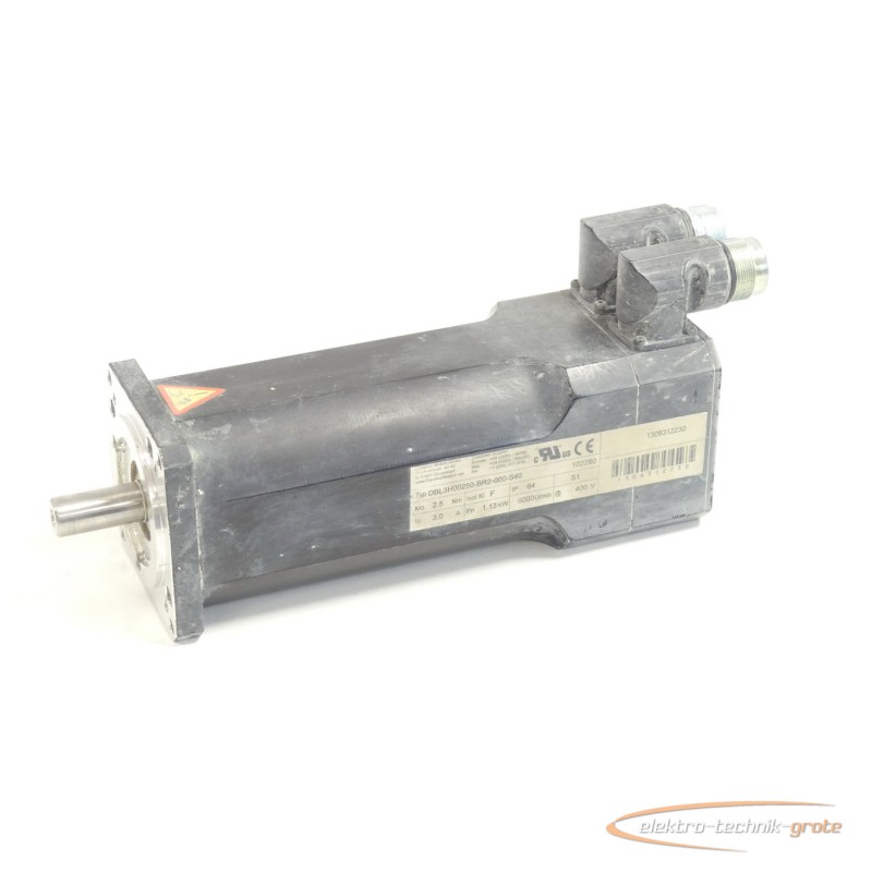 Servomoteur Danaher Motion DBL3H00250-BR2-000-S40 Servomotor SN:1306312230 Images sur Industry-Pilot